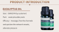 Aceite de eucalipto natural puro 100% para masaje
