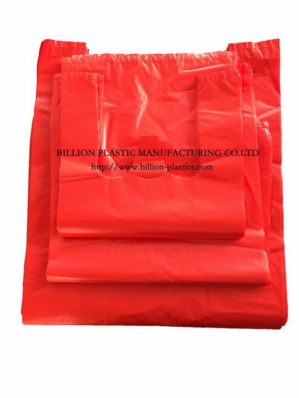 Wholesale Bag Manufacturing Small Plastic T Shirt Bags