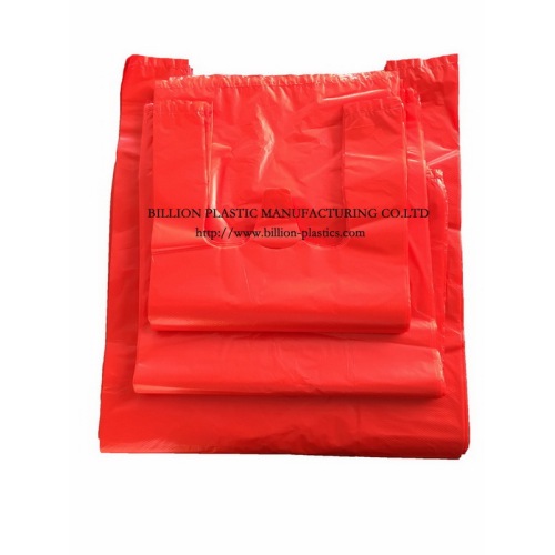 Wholesale Bag Manufacturing Small Plastic T Shirt Bags