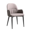 Carbon Steel Leather Dining Chair