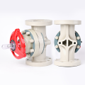 katup diafragma polipropilen berlapis ptfe