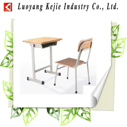 Cheap double student desk and chair green student desk chair plastic desk and chair in alibaba