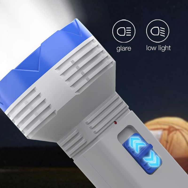 Solar Panel LED Flashlight Type-C