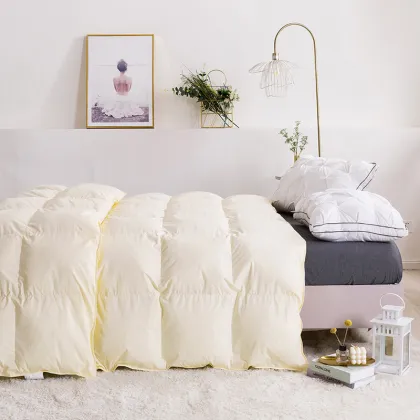King Size Cotton Duvet Cover & Goose Down Comforter Set