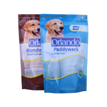 Compostable fridendly animal feed packaging pouch with zipper