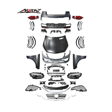 Facelift ml ke gle body kit untuk mercedes benz ml kelas w166 ml300 ml350 body kit ke gle63 AMG bumper depan bumper grille h