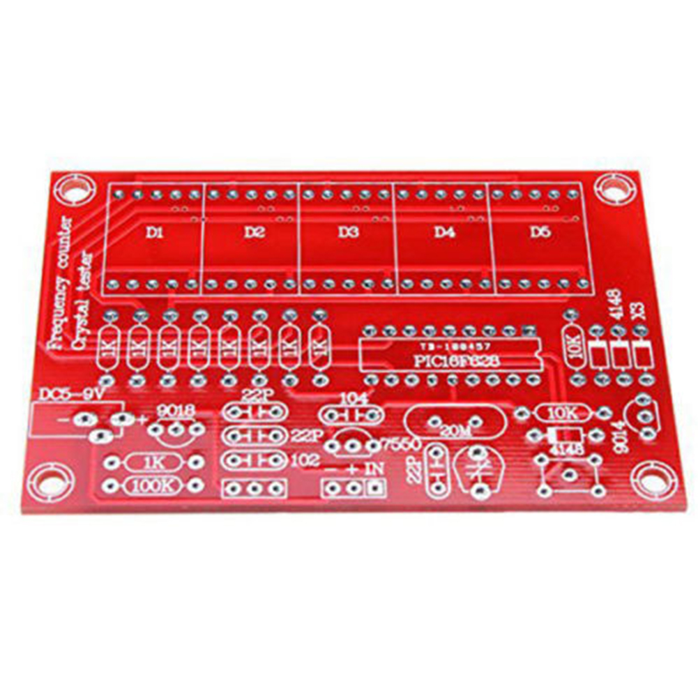 1Hz-50MHz Digital Tube Display DIY Crystal Measure Portable Electronic Self Assemble Durable Module Board Frequency Meter Kit