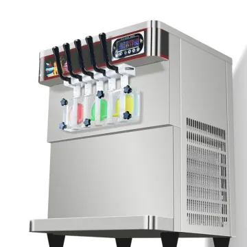 Full-Automatic Ice Cream Machine for Multi-Flavor and Multi-Color Beverages
