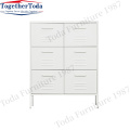 Six-drawer metal lockers Home cabinets Bedroom nightstands