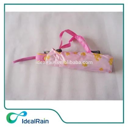 21" automatic foldable windproof flower umbrella with totes bag