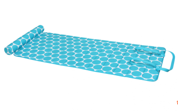Memory Foam Beach Mat Blue Circles