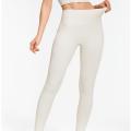 Gerippte Trainingsleggings mit hoher Taille