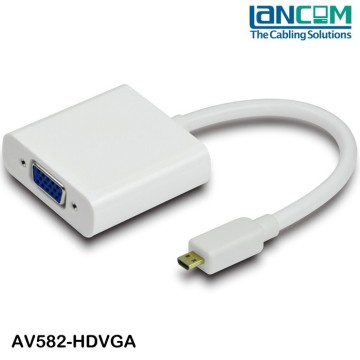 Micro HDMI to VGA adapter cable ,support 1080P , HDCP