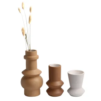 K&B Nordic Style Irregular Geometric Ceramic Vase: A Vibrant Addition to Modern Art Décor