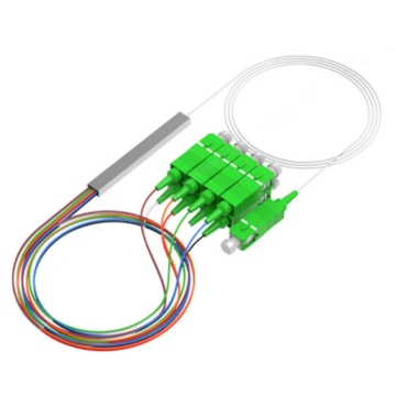 Τύπος χαλύβδινου σωλήνα Μίνι Οπτική ίνες PLC Splitter 1x4 1x8 1x16 1x32 με SC/APC Connector
