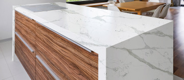 Customized color and size quartz stone countertop