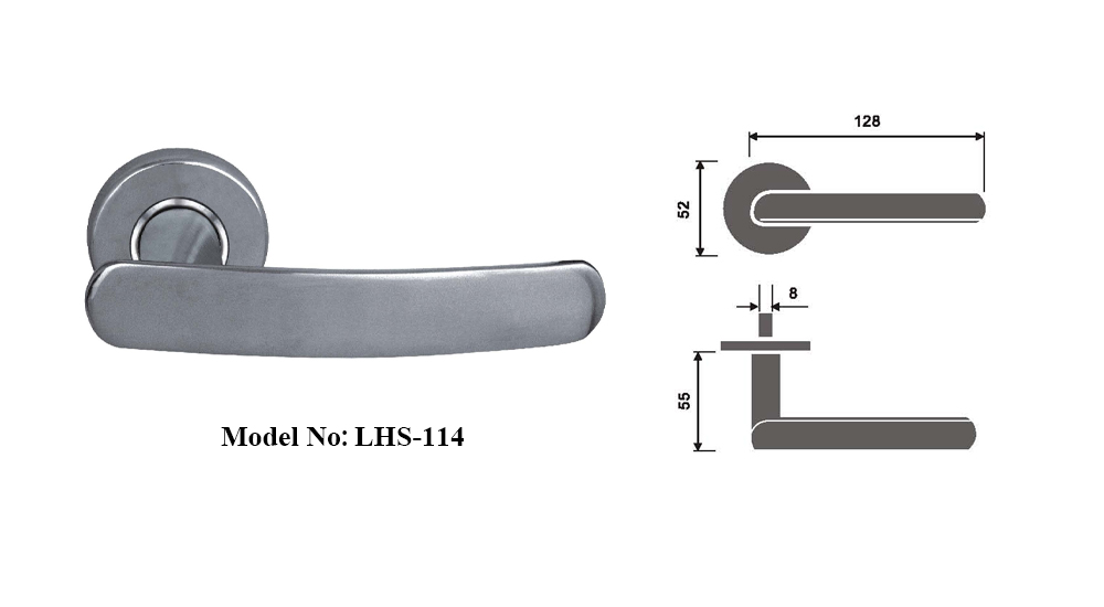 Interior Solid Door Handles with High Reliability 