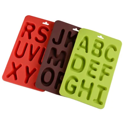 silicone letters alphabet cookie mould
