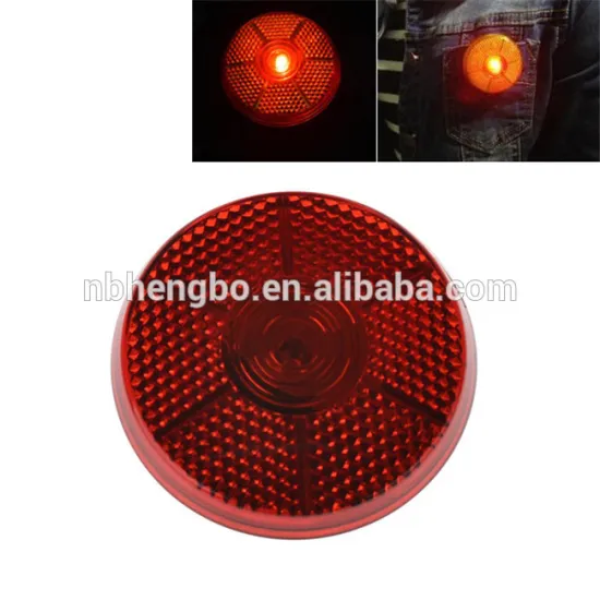 Promotional Round flashing safety light mini clip safety warning blink led light