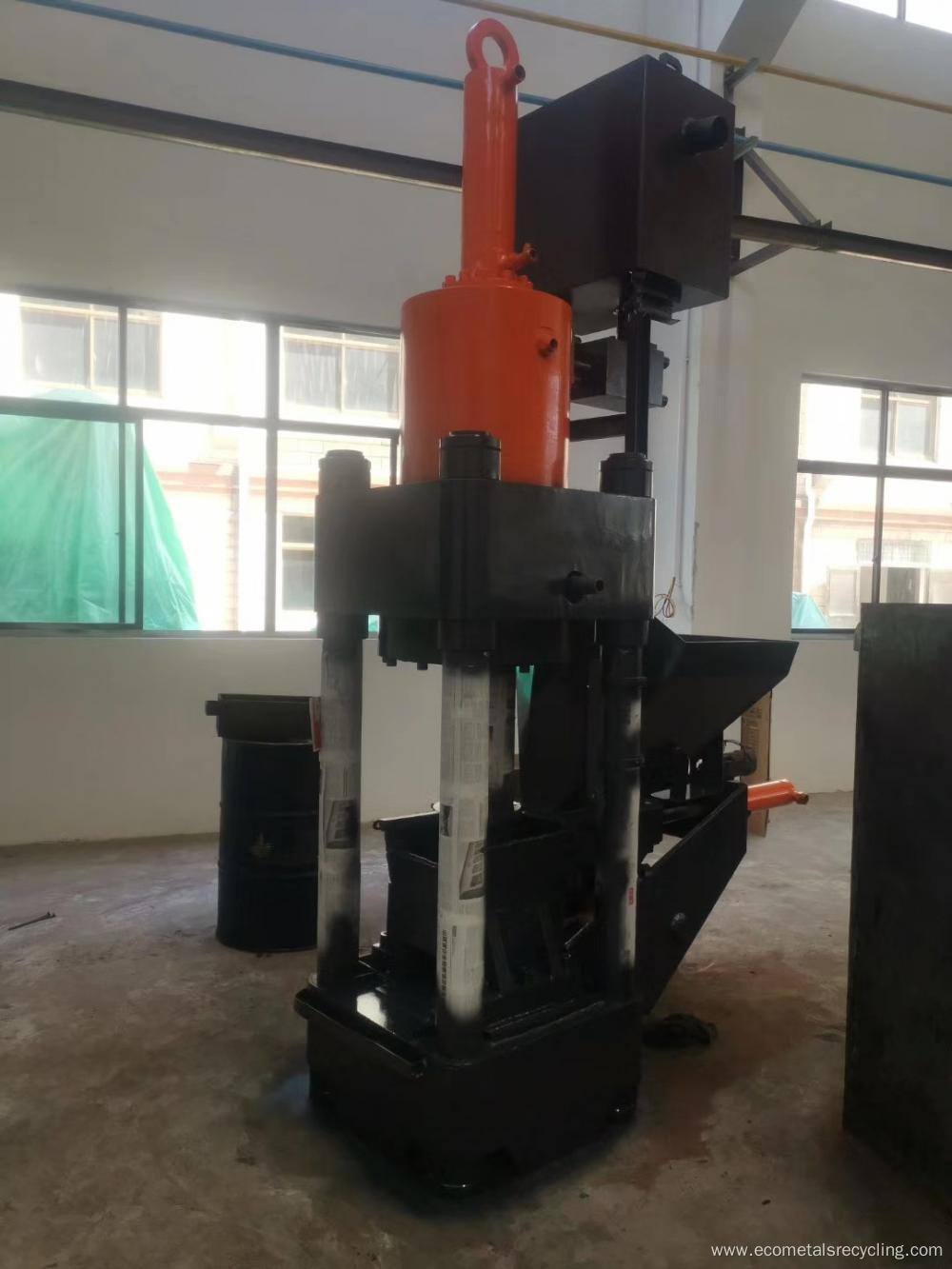 Hydraulic Automatic Metal Scissel Chips Briquette Machine