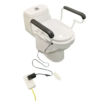 2020 New Design Electric D Shape Tilt Toilet Seat with Handrails for Elderly and Disabled