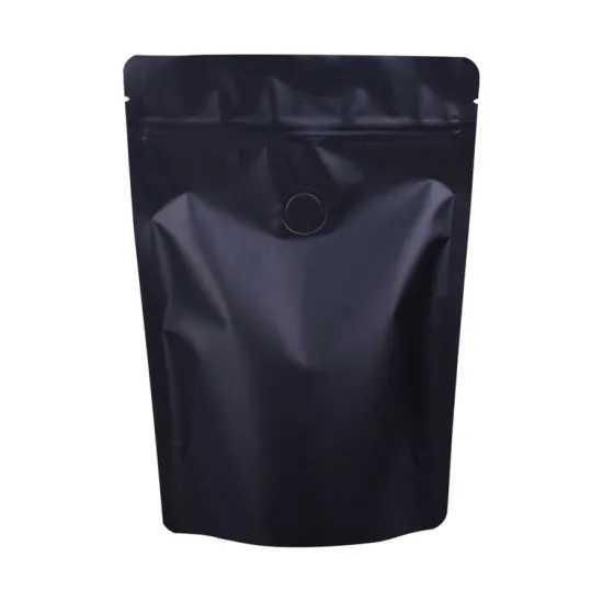 Stock Bag Doypack Pouch Black Coffee Packaging