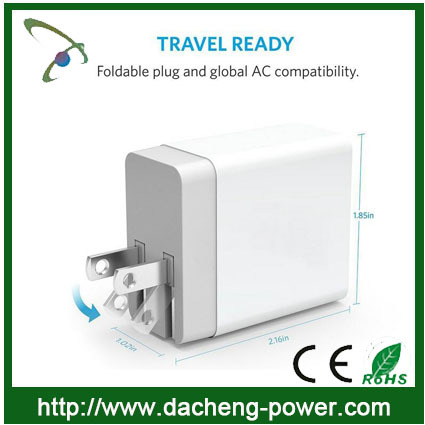 usb travel adapter travel plug adapter 5V 3.4A US plug