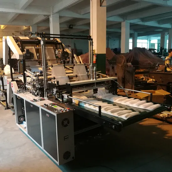 Hot Seal and Cool Cut Bottom Sealing Leather Bag Making Machinery