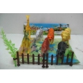 PVC animales jugar juguetes conjunto 6PCS