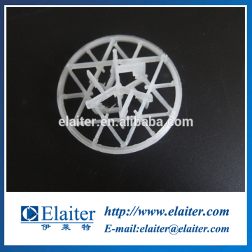 Plastic washing tower packing Virgin PP plastic snowflake ring for stripping tower