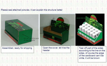 High-quality custom paper beverage display box