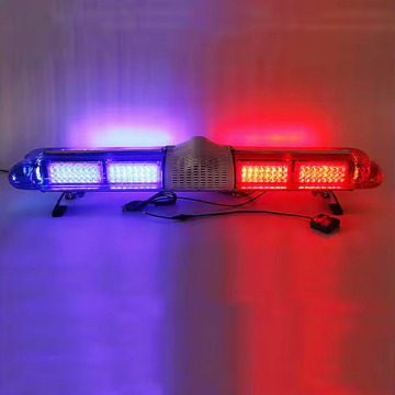 LED Red Blue Warning Light Bar for Truck, Fire, Ambulance, and Emergency Rescue with Siren and Speaker