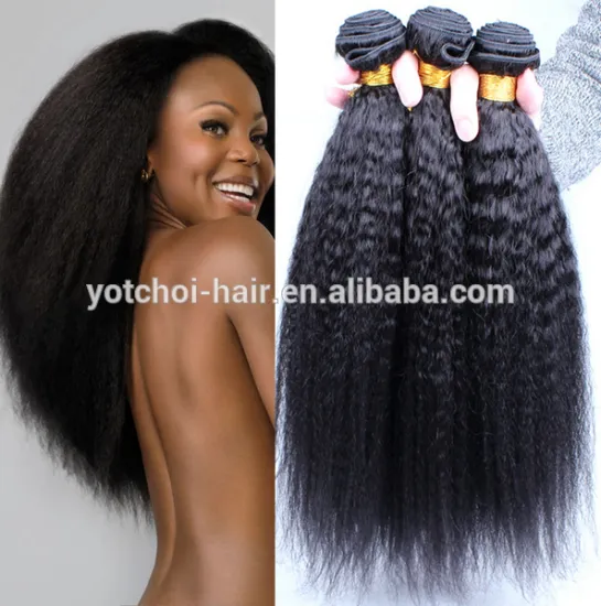 2016 New Virgin Brazilian Kinky Straight Hair Afro Human Hair Extensions China Hair Vendor