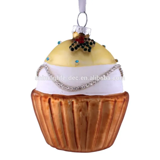 cupcake glass hanger cupcake ornament