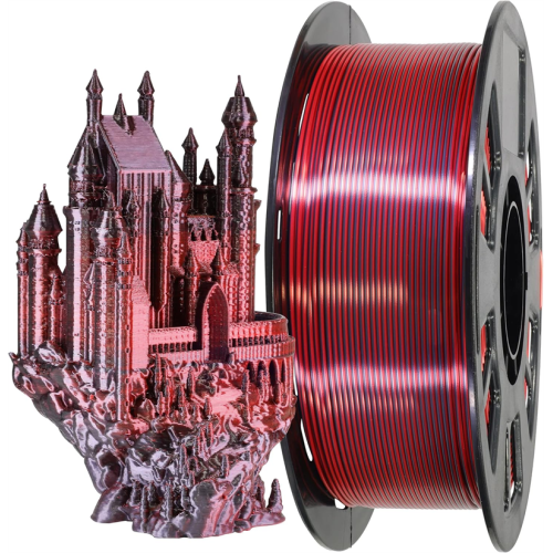 Dual-Color Silk PLA Filament 1.75mm 1KG