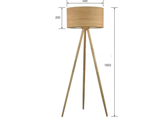 INSHINE Tall Wooden Floor Lamp