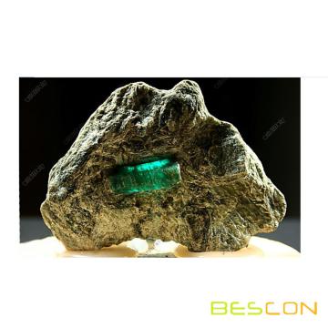 Bescon Mineral Rocks GEM VINES Juego de dados poliédrico D&amp;D de 7, juego de rol RPG Juego de dados 7pcs Juego de EMERALD