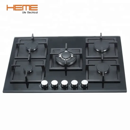 5-Burner Built-in Gas Cooktop with Tempered Glass Top