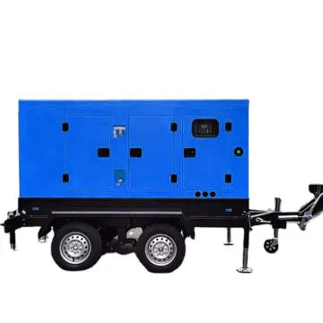 Mobile Trailer-Mounted 20kW/25kVA Silent Diesel Generator with Wheels