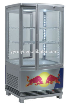 Adjustable temperature controller 4 side glass cake display refrigerator