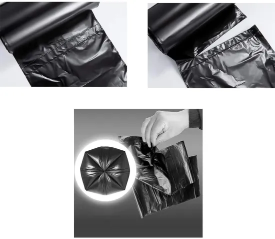 Black Garbage Bin Bags Refuse Sacks