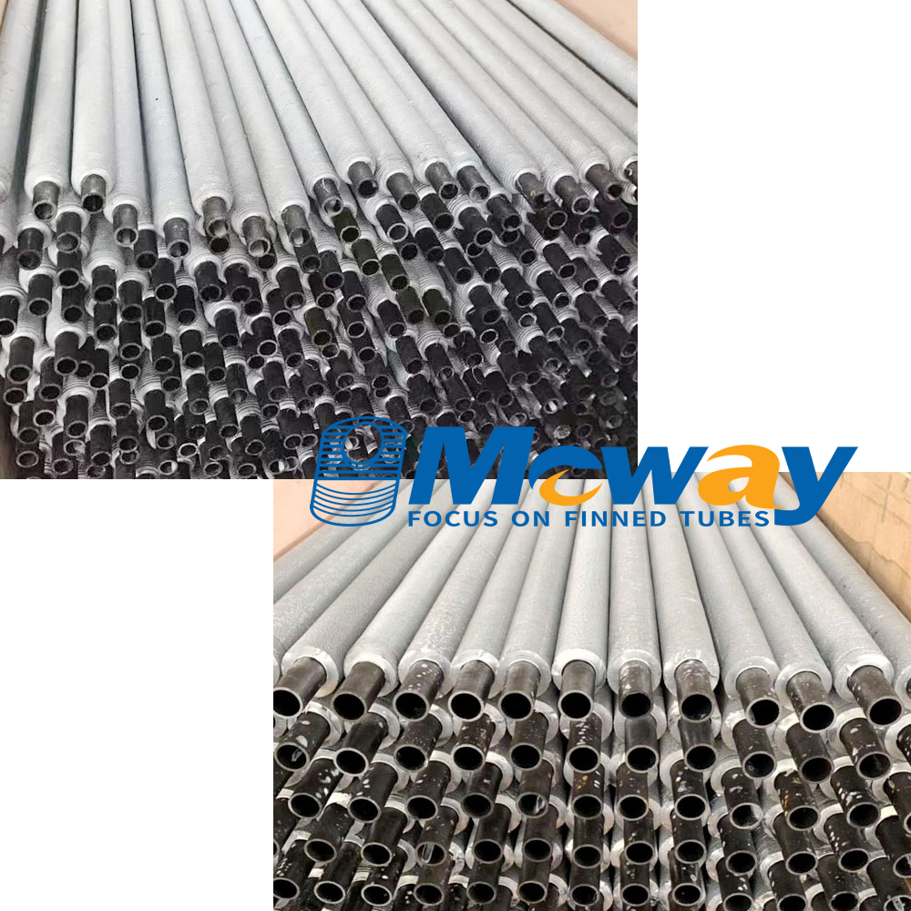 Extruded finned tube