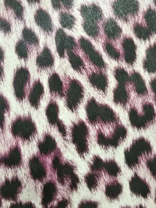Printed small leopard print PU leather