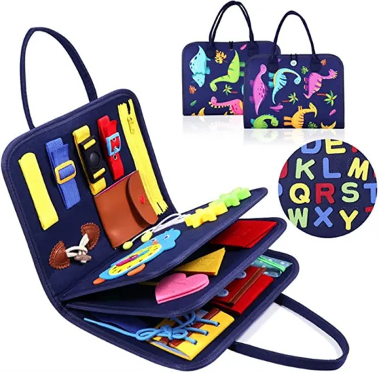 Montessori-Inspired Sensory Toddler Toys and Busy Board Bags for Educational and Autism Support
