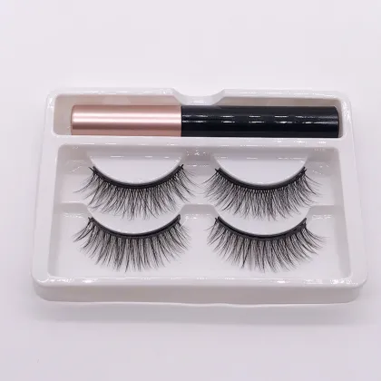 Wholesale 2-Pair Magnetic Eyelashes and 10-Magnet Eyelashes for Private Labeling