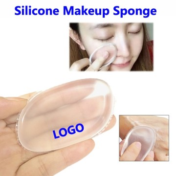 Wholesale Washable Jelly Transparent Silicone Makeup Sponge Cosmetics Silisponge