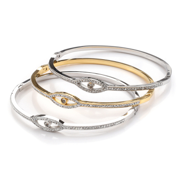 Custom Wholesale OEM Metal Wristbands: Crystal Rhinestone Bangles 'Eyes of God' 2023