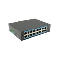 Sakelar Industri 16 Port Sakelar Ethernet Tidak Terkelola