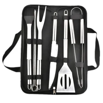 Stainless Steel BBQ Grill Tools Set with Oxford Cloth Bag