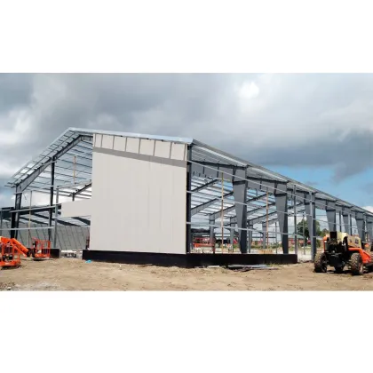 prefabricated steel warehouse structures factory sheds